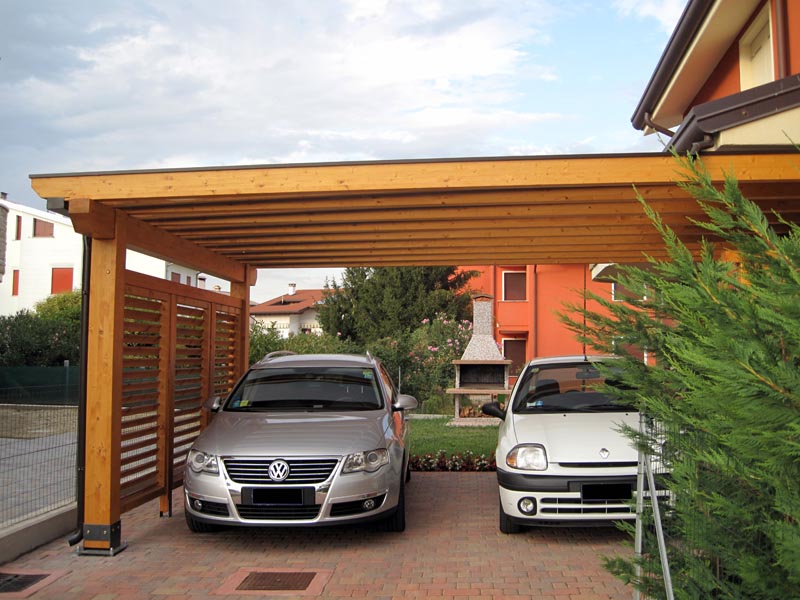 pergola in legno per due auto - clp218 pergola in legno per due auto - clp218